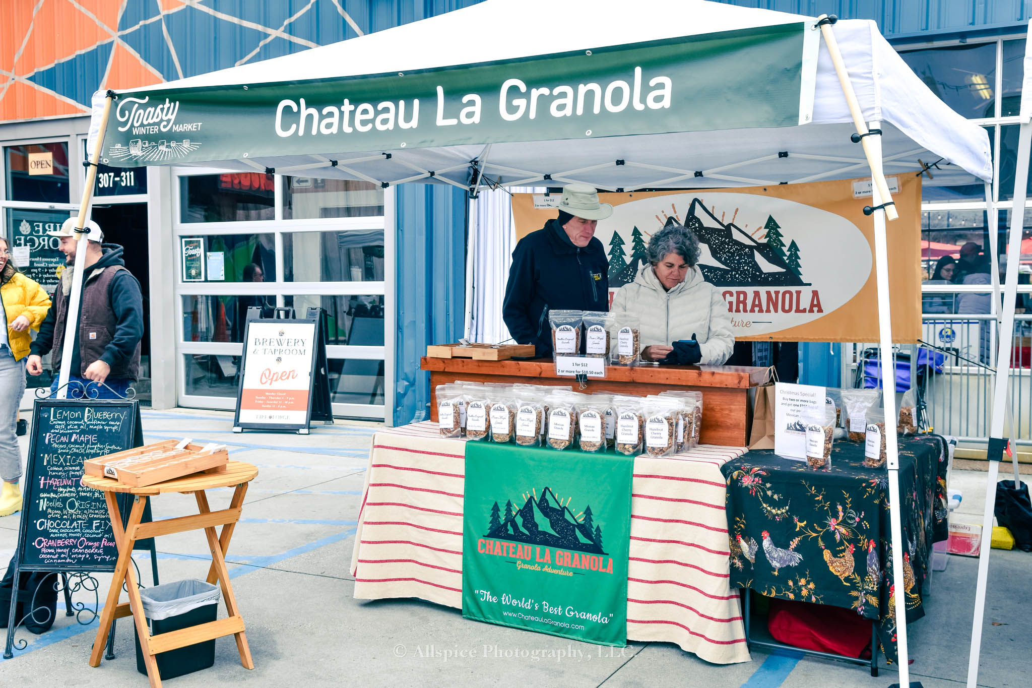 Chateau La Granola at the Toasty Farmer Market at Fireforge Craft Beer in Greenville, SC, taken by Allspice Photography, LLC.