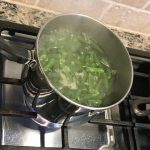 Boiling the green beans for the final side dish. Taken by Allspice Photography, LLC.