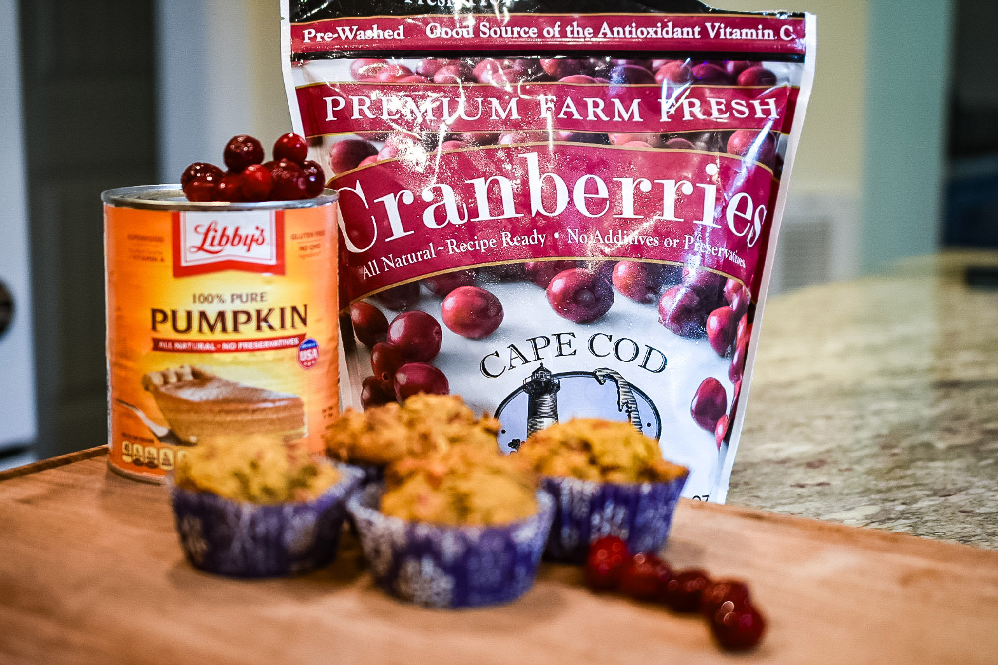 GlutenFree Pumpkin Cranberry Protein Muffins Pimento & Prose