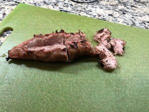 The Colombian Carnitas marinaded pork off the grill, taken by Allspice Photography, LLC.