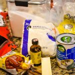 All the ingredients for our dairy-free microwave fudge. Taken by Allspice Photography, LLC.