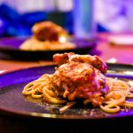 Mom's eggplant parm recipe, with sauce over pasta, taken by Allspice Photography LLC.