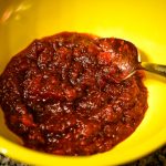The finished cranberry compote for the filling. Taken by Allspice Photography, LLC.