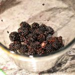 Blackberries being prepped for the pie, taken by Allspice Photography, LLC.