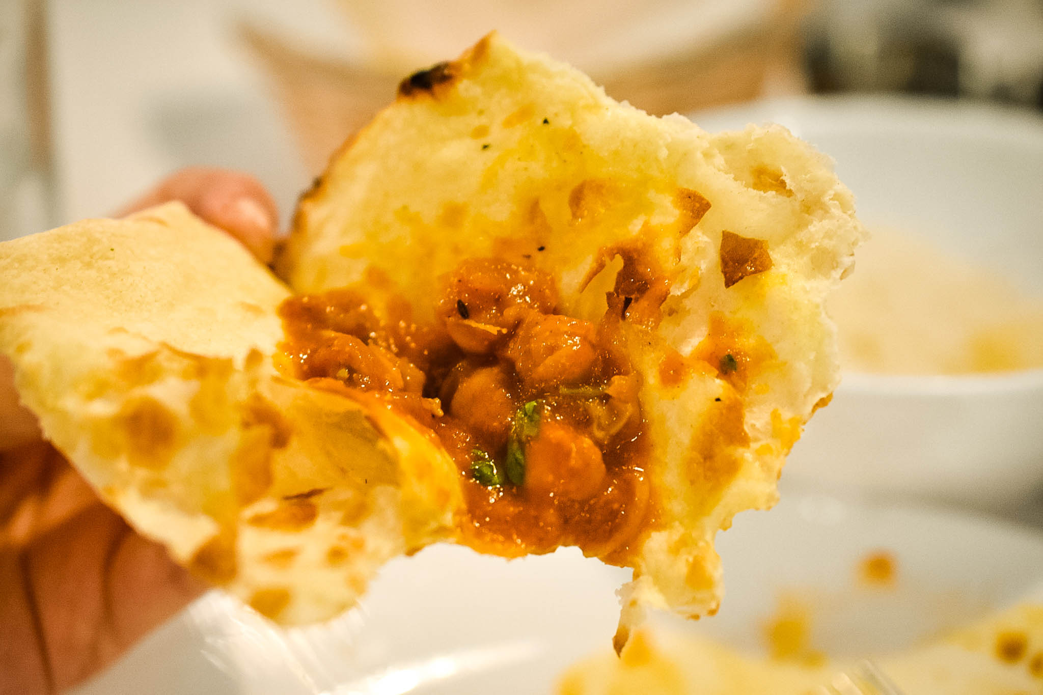 Naan from Persis Biryani Indian Grill in Greenville, SC.