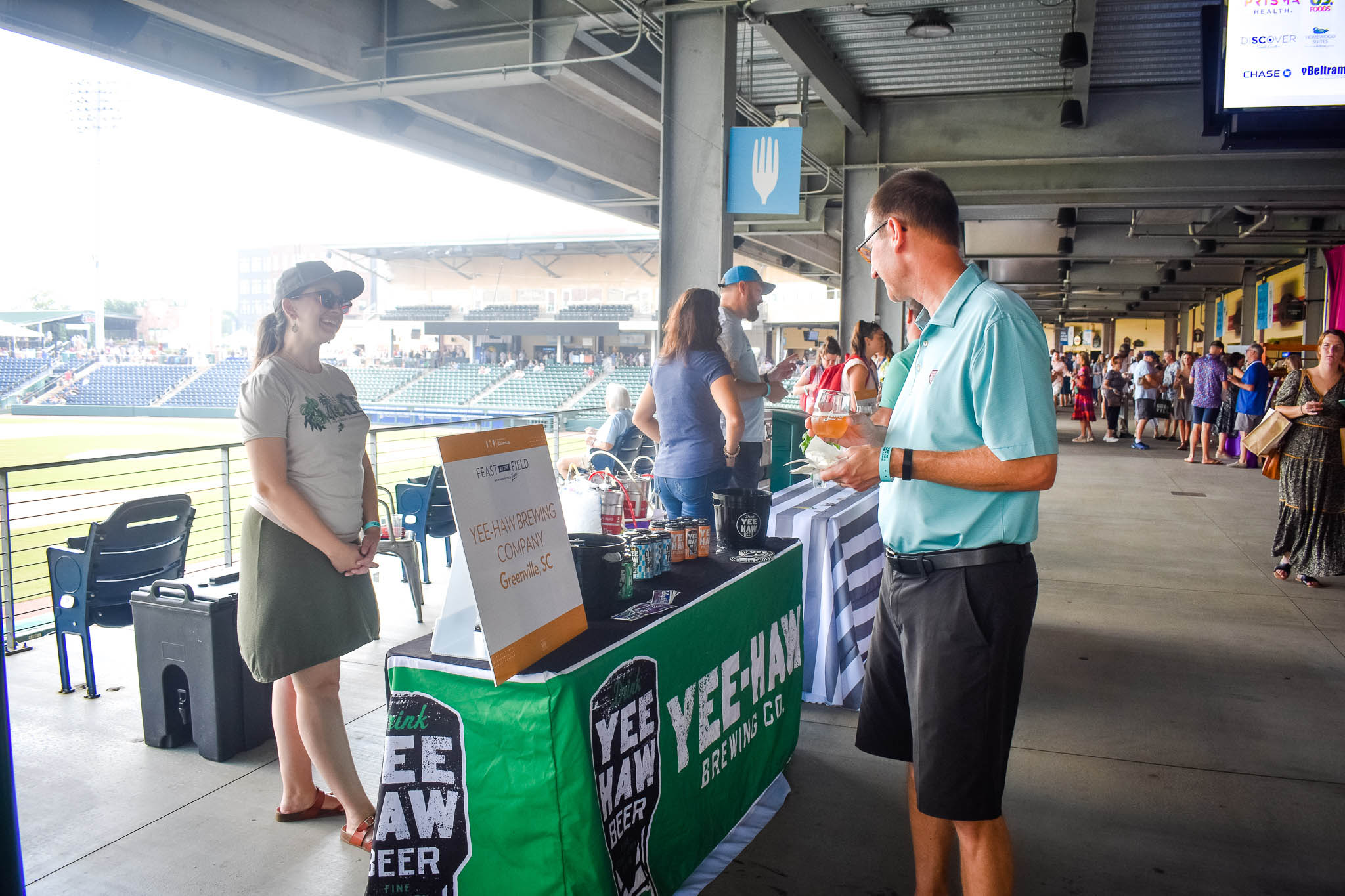 Yee-Haw Brewing Company at Feast by the Field at Fluor Field in downtown Greenville, SC.