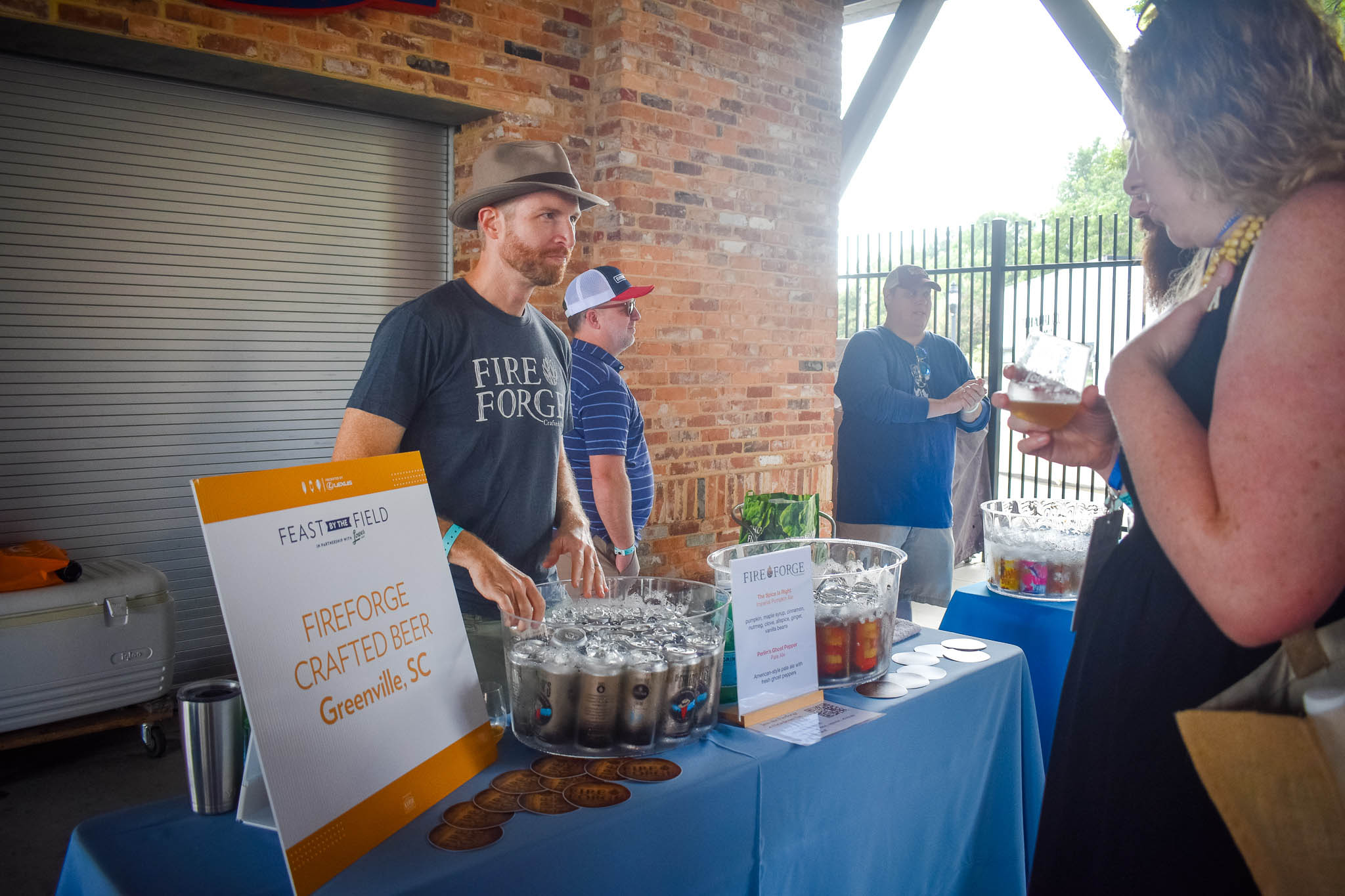 Fireforge Brewing Company at Feast by the Field at Fluor Field in downtown Greenville, SC.