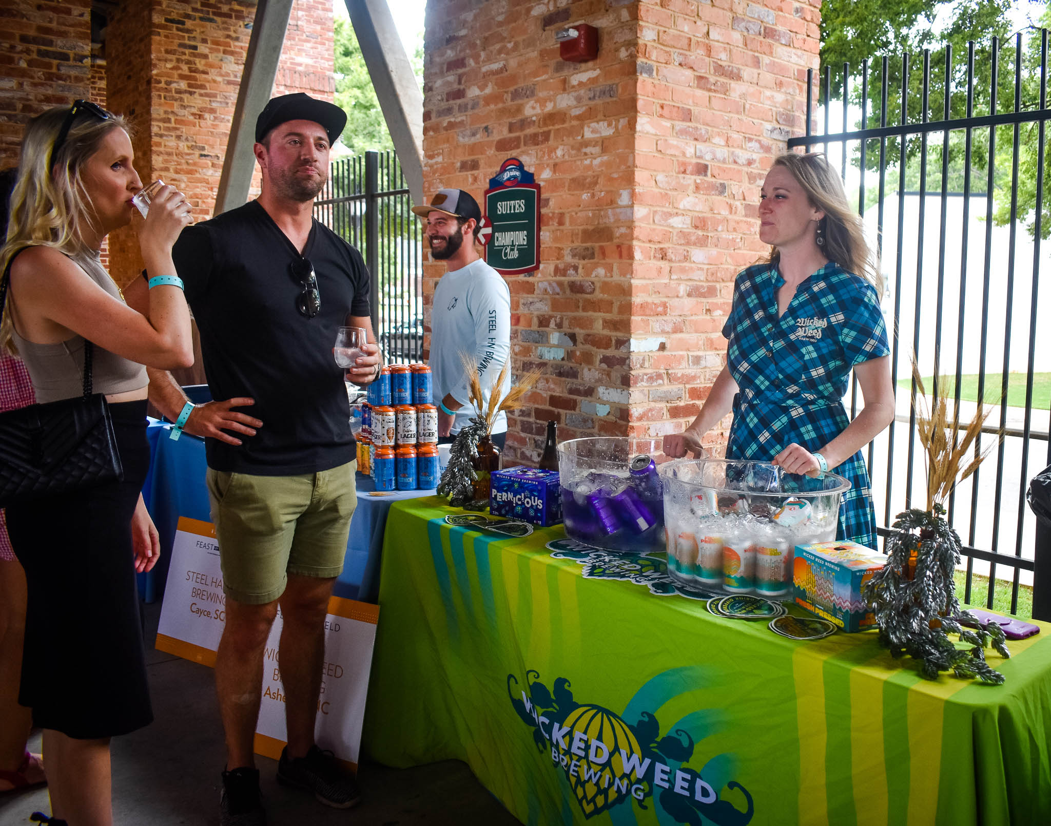 Wicked Weed Brewing Company at Feast by the Field at Fluor Field in downtown Greenville, SC.