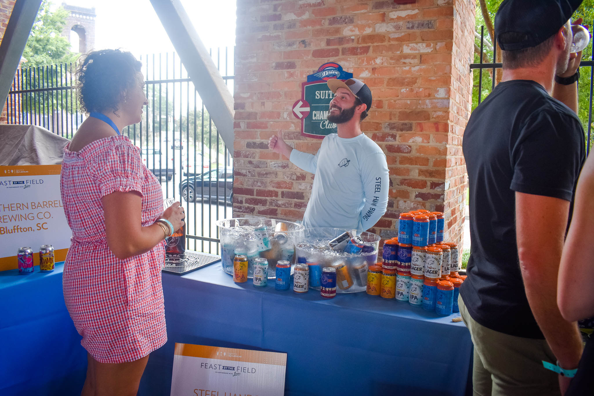 Steel Hands Brewing Company at Feast by the Field at Fluor Field in downtown Greenville, SC.