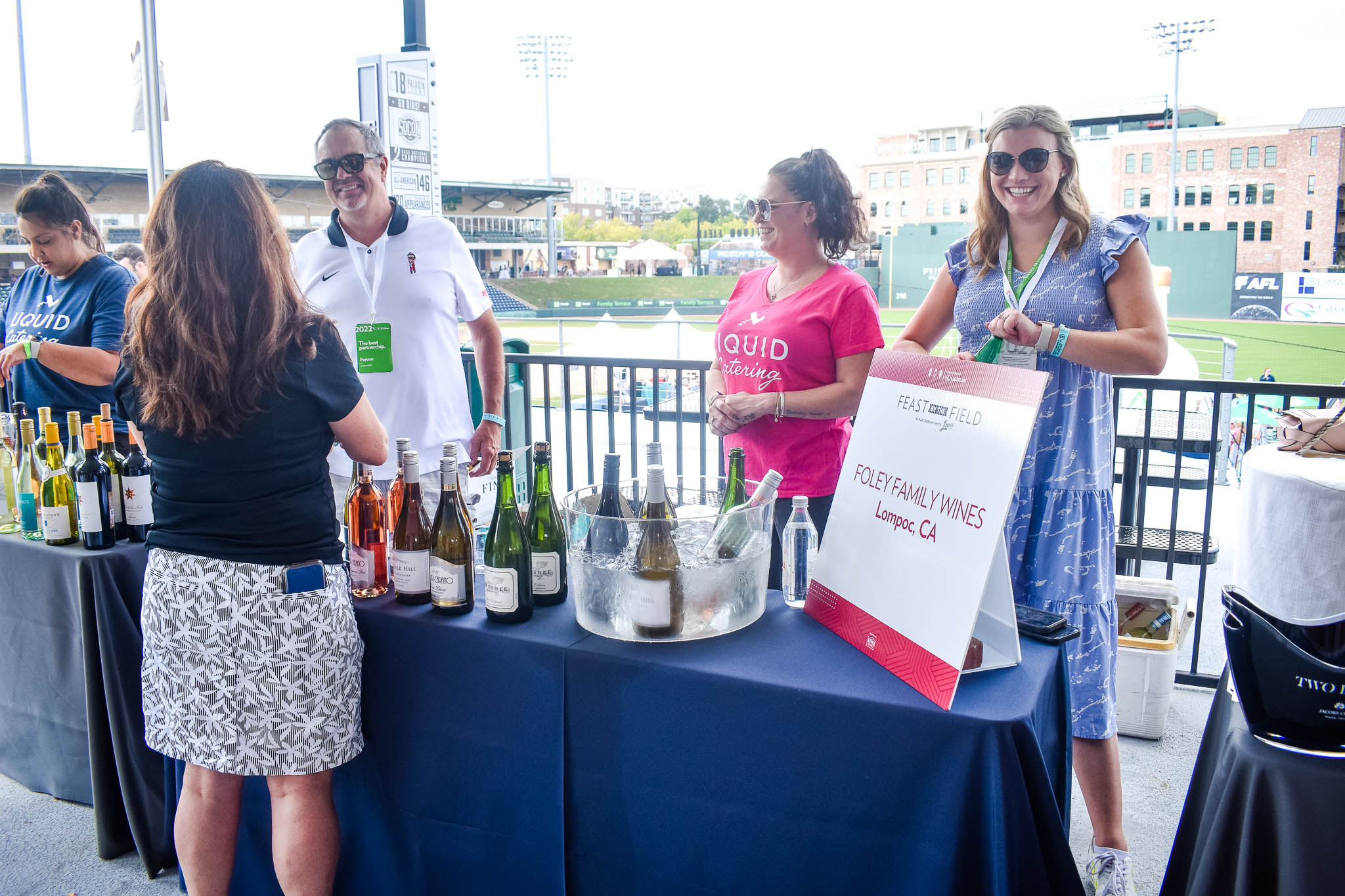 Foley Family Wines (Lompoc, CA) in the Wine Club section of Feast by the Field in downtown Greenville, SC.