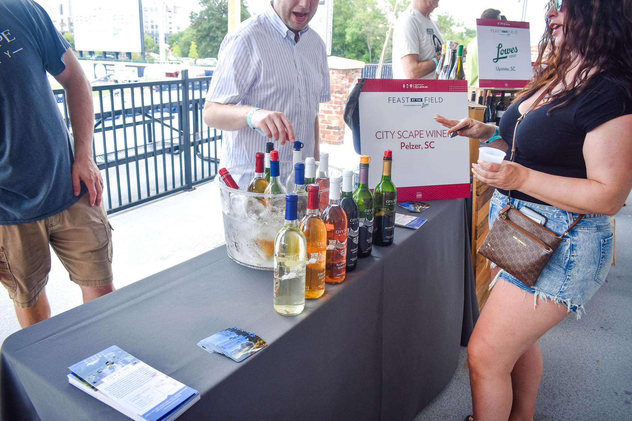 City Scape Winery (Pelzer, SC) in the Wine Club section of Feast by the Field in downtown Greenville, SC.