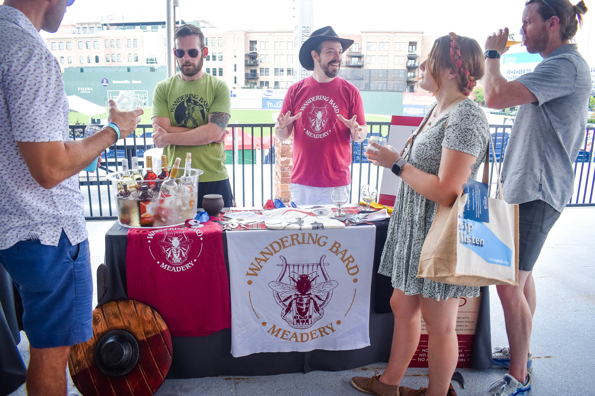 Wandering Bard Meadery in the Wine Club section of Feast by the Field in downtown Greenville, SC.