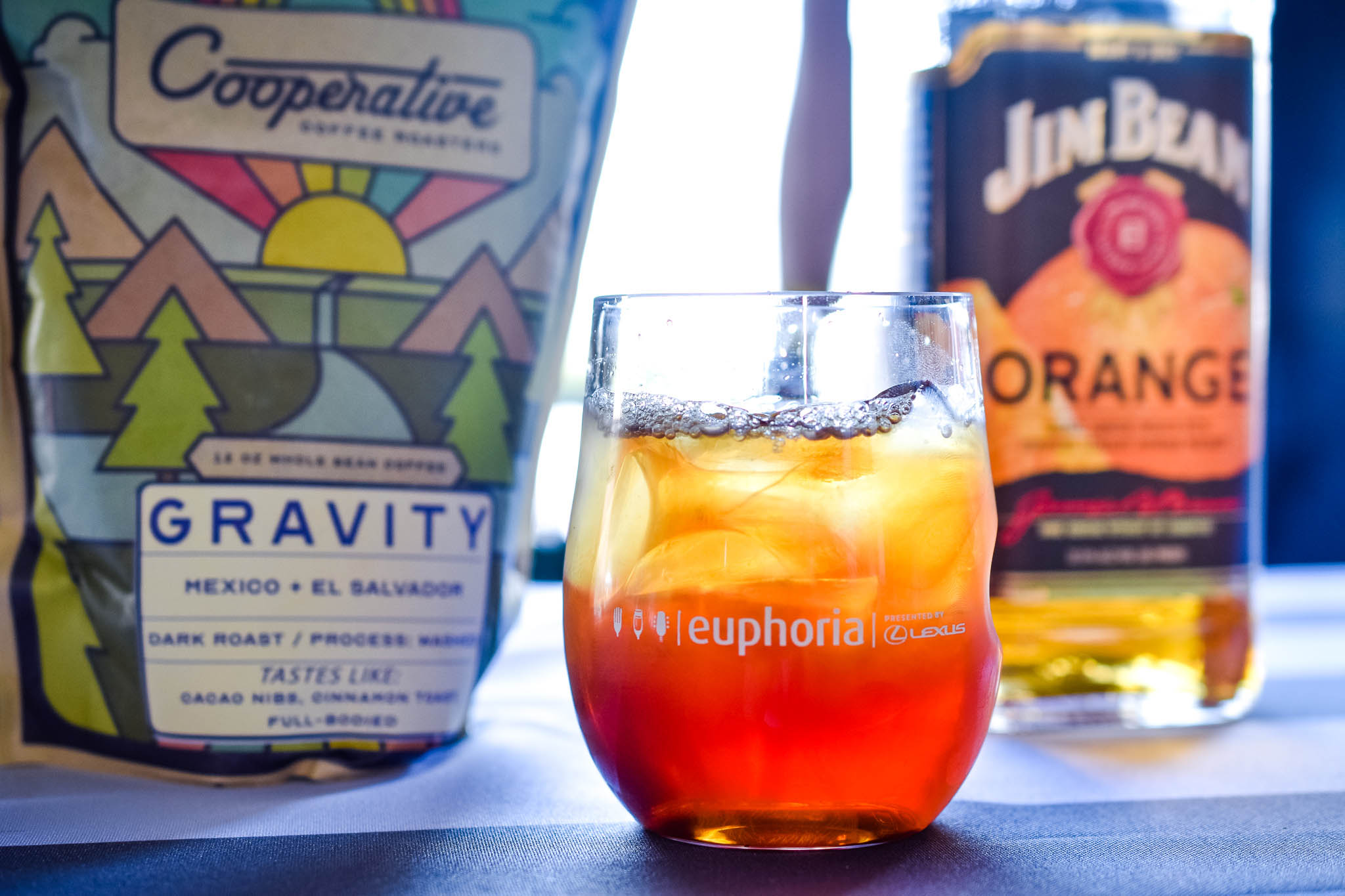 "A Seat at the Table" drink, crafted by Sam Slaughter at Feast by the Field Day 2, Greenville, SC.
