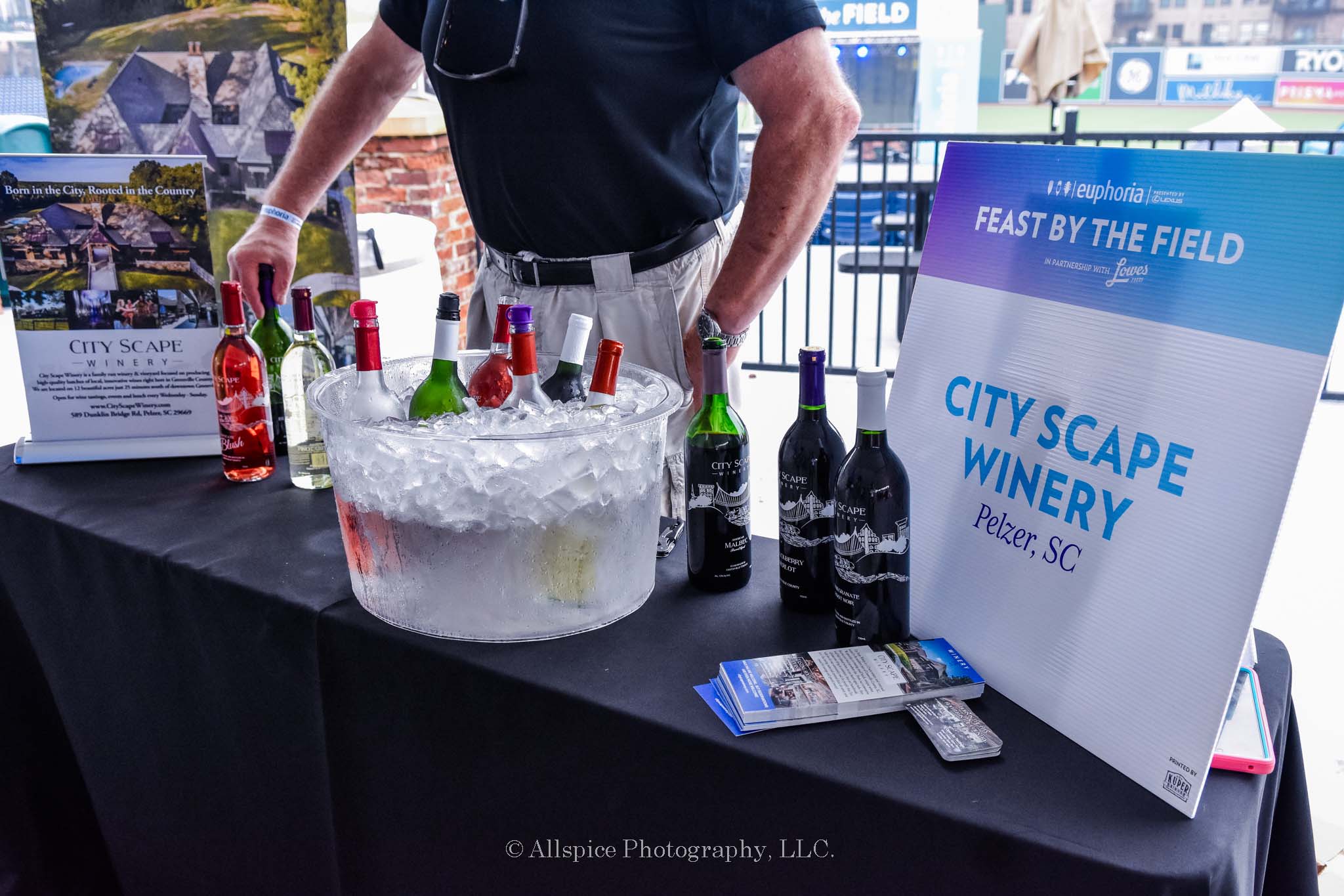City Scape Winery from Pelzer, SC at Feast by the Field, taken by Allspice Photography, LLC.
