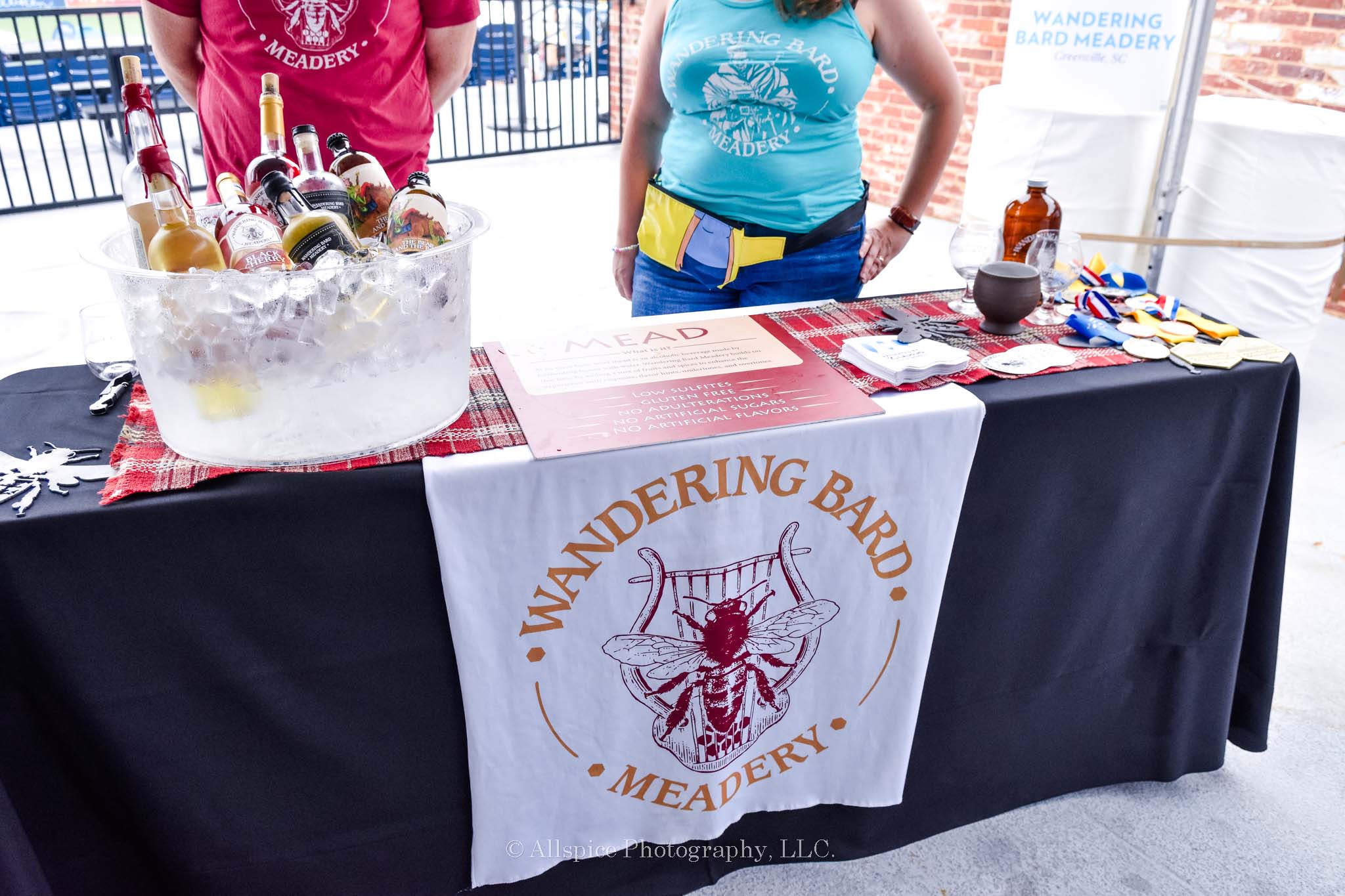Wandering Bard Meadery from Greenville, SC at Feast by the Field, taken by Allspice Photography, LLC.