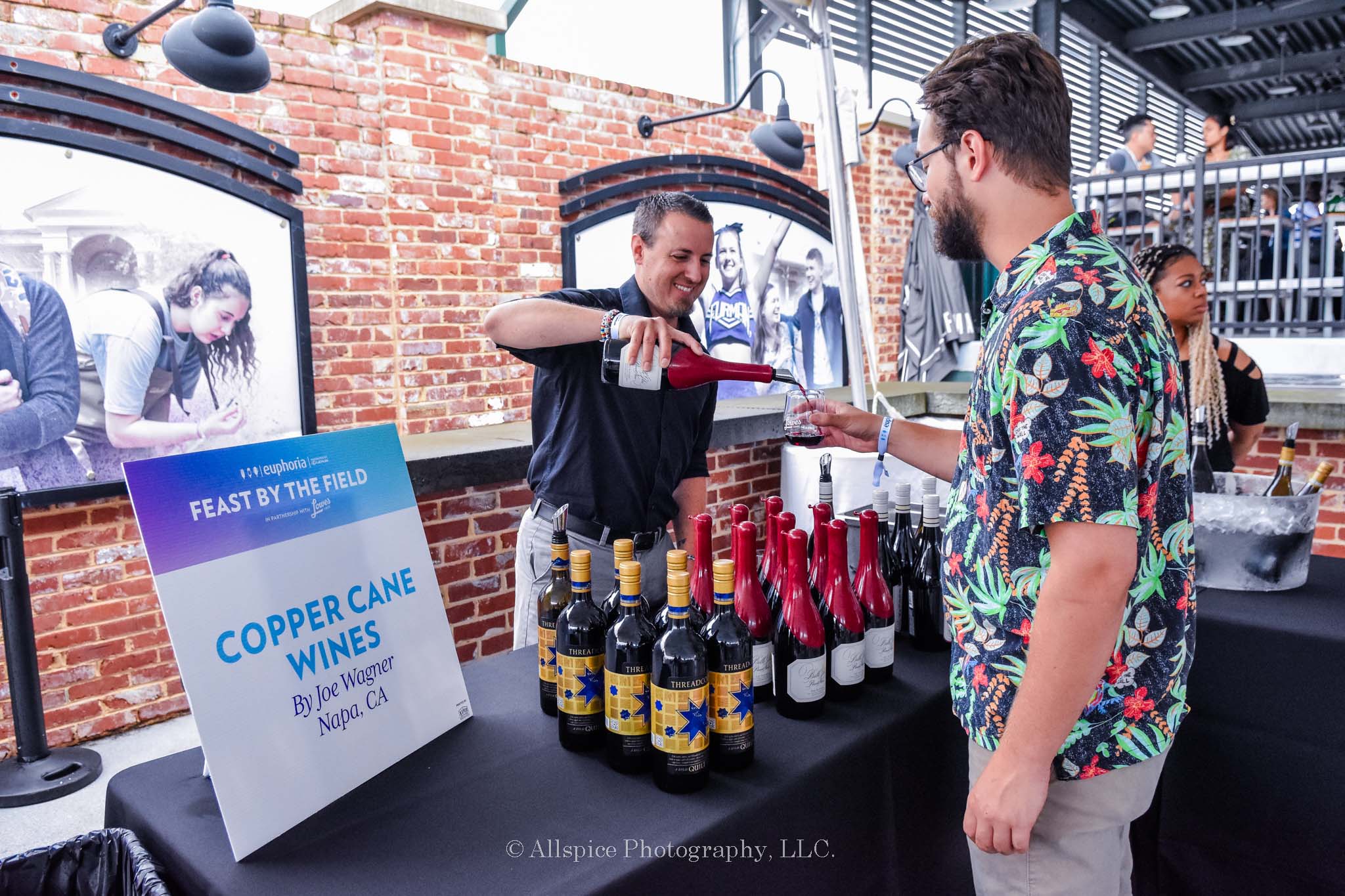 Copper Cane Wines from Napa, CA at Feast by the Field, taken by Allspice Photography, LLC.