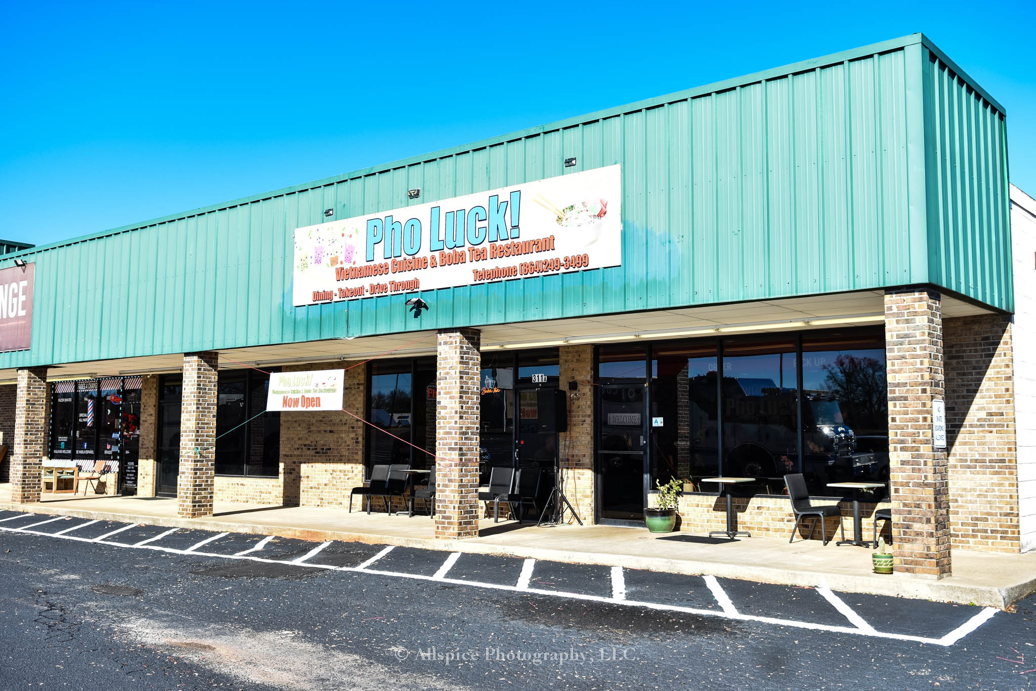Pho Luck! Restaurant in Wellford, SC, taken by Allspice Photography, LLC.