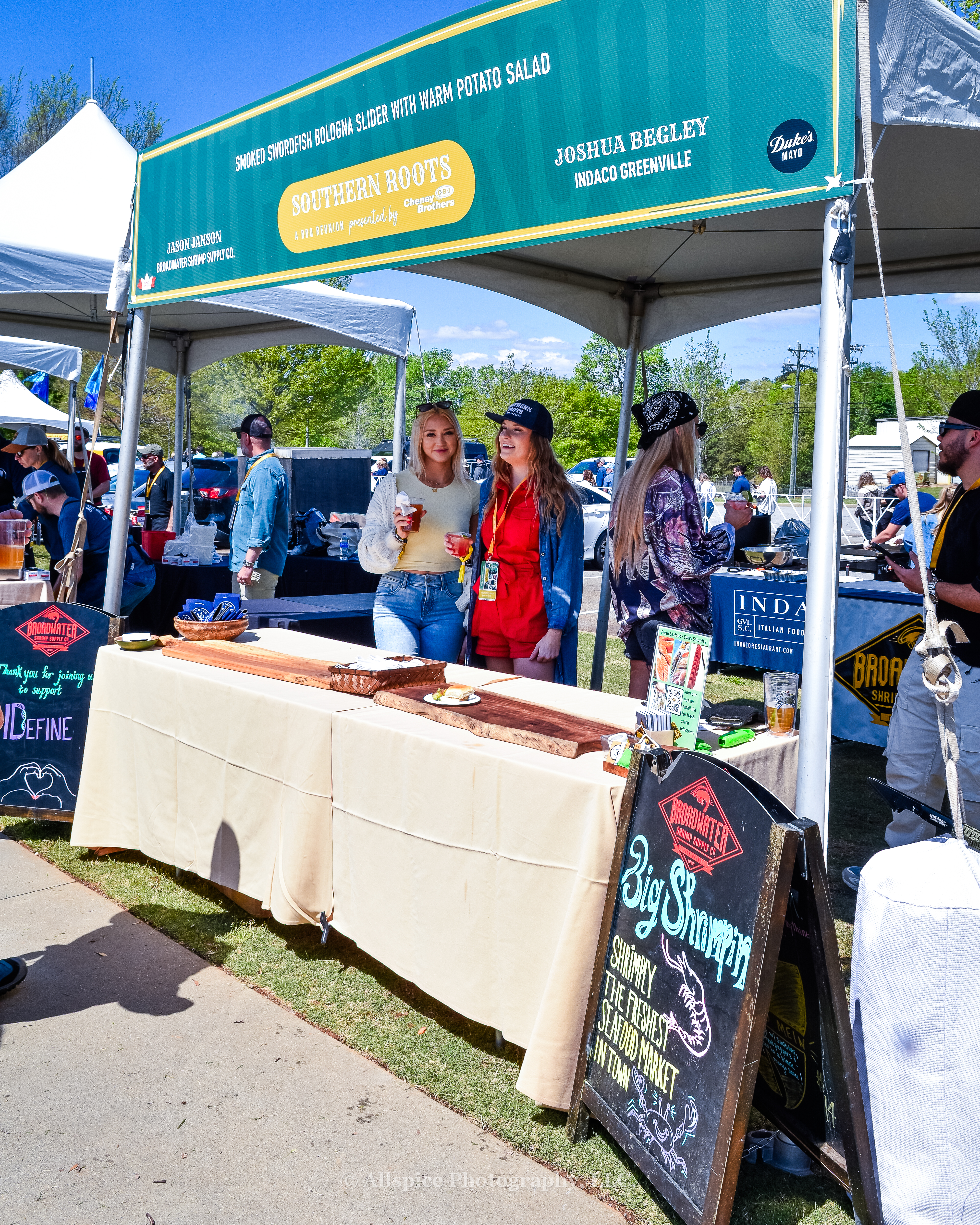 Broadwater Shrimp Supply Co. and Indaco Greenville at Southern Roots Reunion in Travelers Rest, SC. Photo by Allspice Photography, LLC.