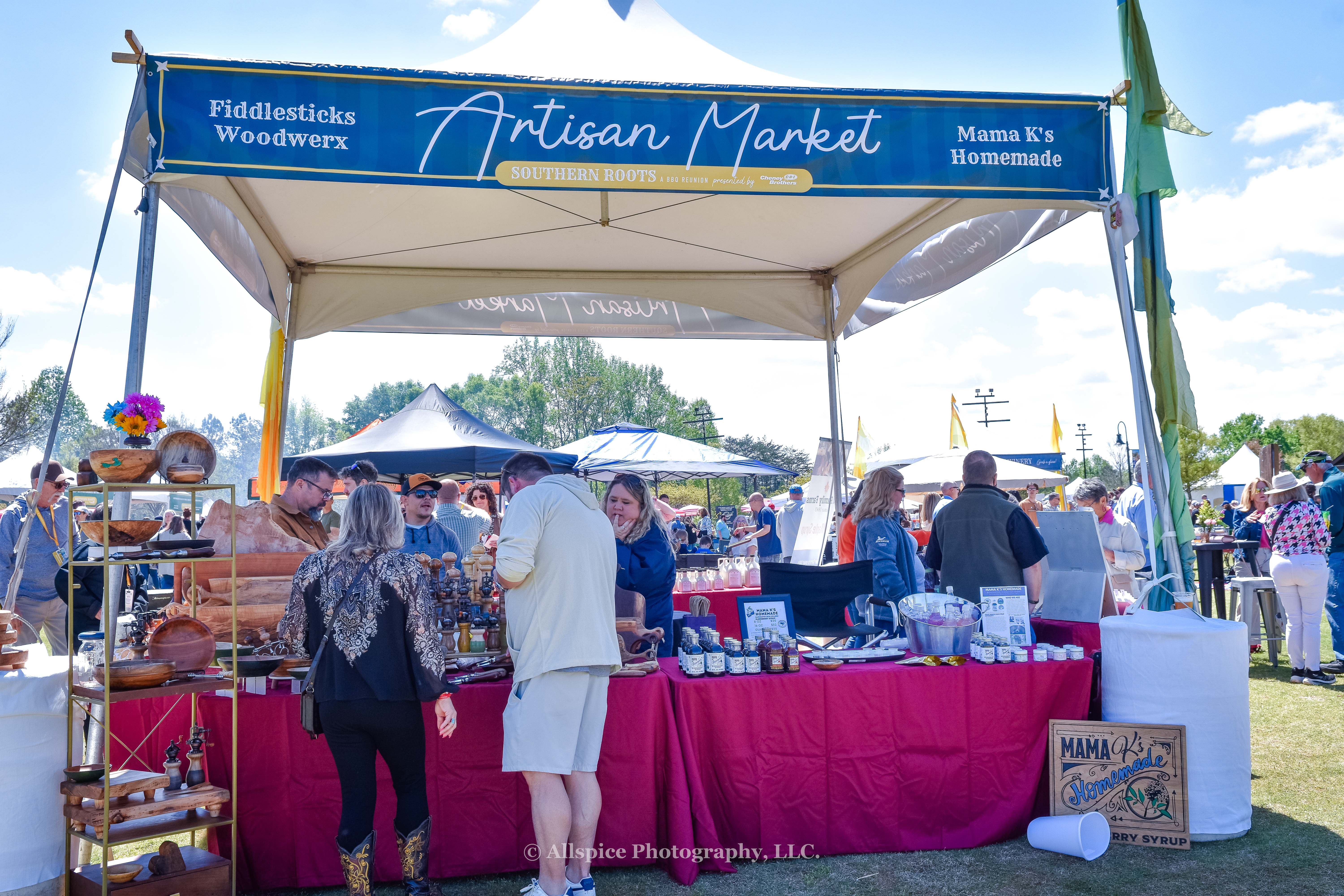 Fiddlesticks Woodwerx and Mama K's Homemade at Southern Roots Reunion in Travelers Rest, SC. Photo by Allspice Photography, LLC.